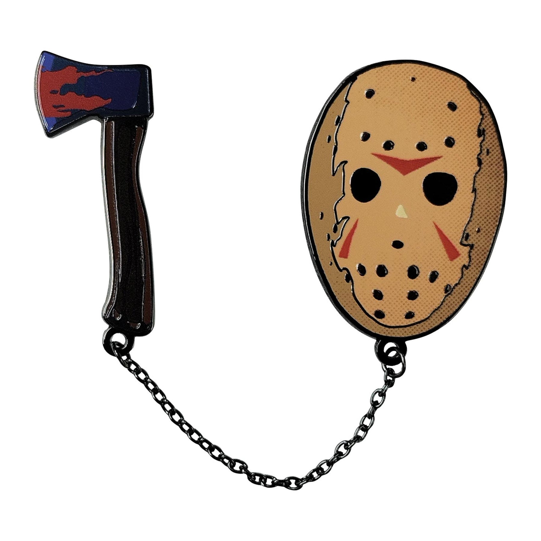 Friday The 13th Jason Mask and Axe Limited Edition 2-Piece Enamel Pin Set