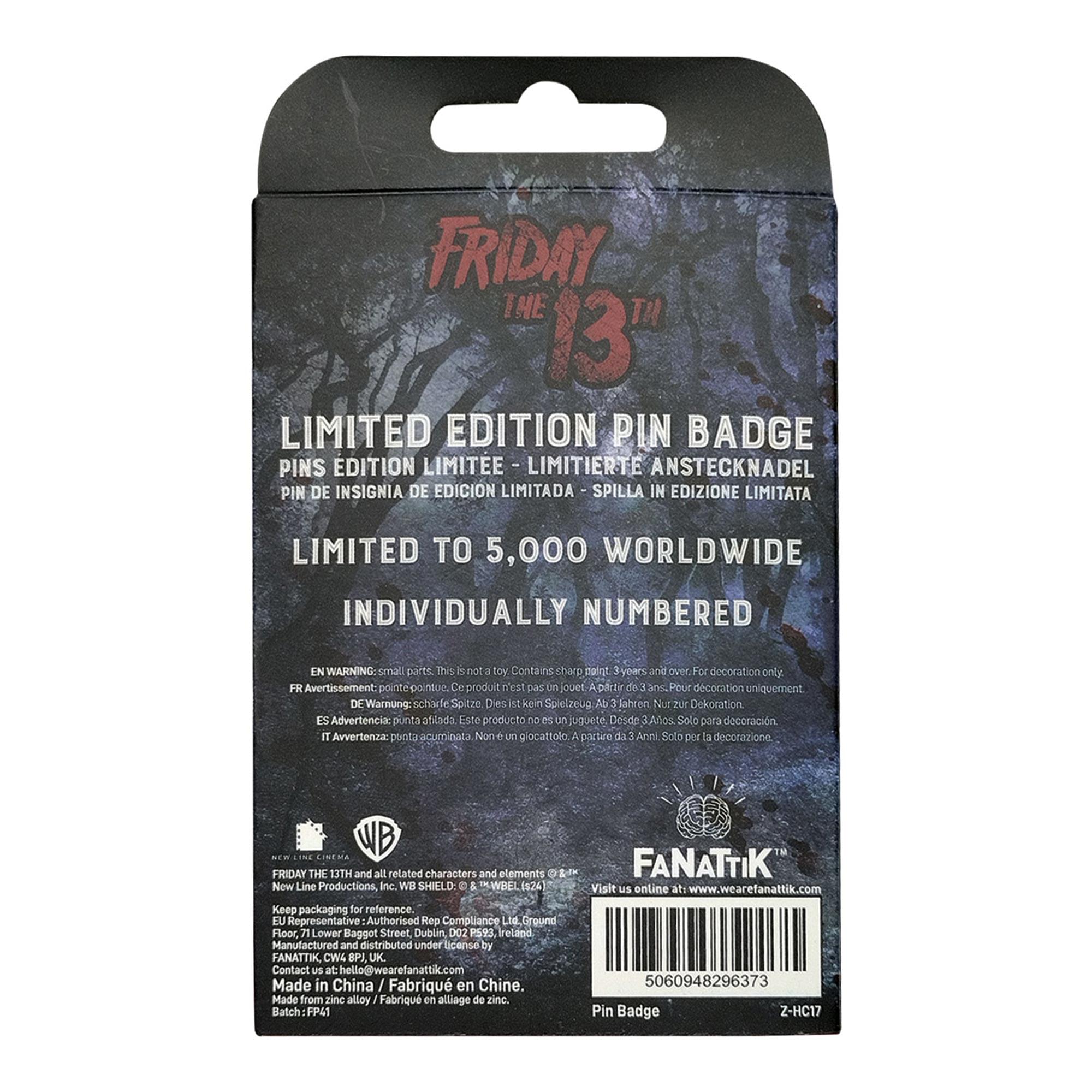 Friday The 13th Jason Mask and Axe Limited Edition 2-Piece Enamel Pin Set