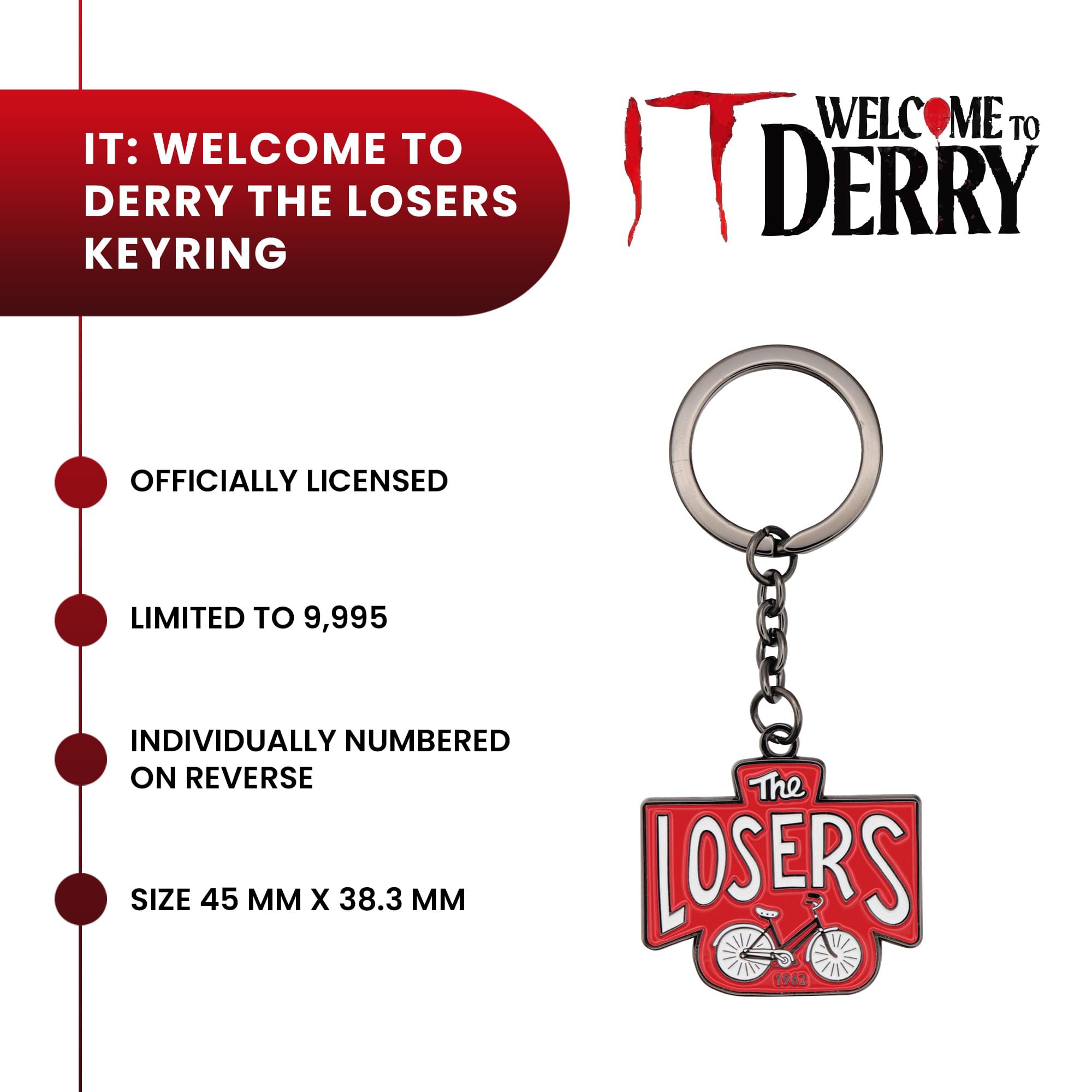 IT: Welcome to Derry "The Losers" Limited Edition Enamel Metal Keychain