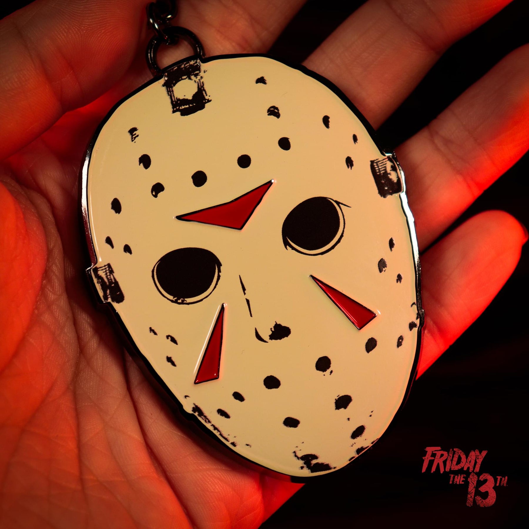 Friday The 13th Jason Hockey Mask Metal Bottle Opener Keyring | 3 x 2.5 Inches