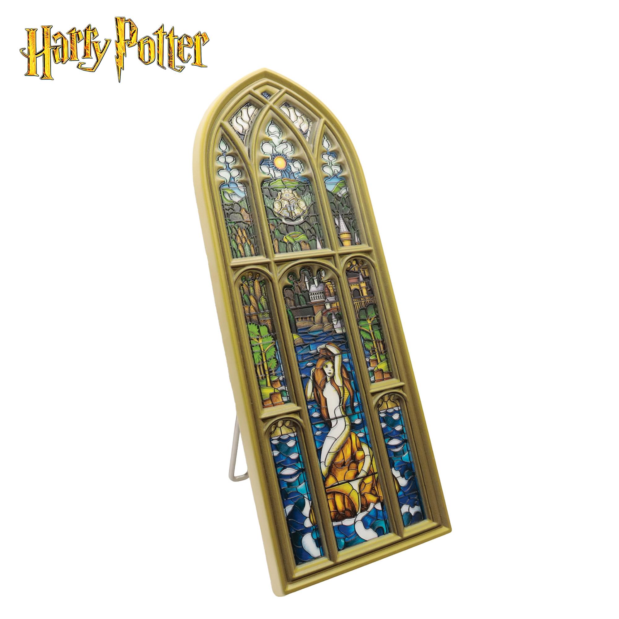 Harry Potter Mermaid Stained-Glass Window Resin Plaque | 5 x 12 Inches