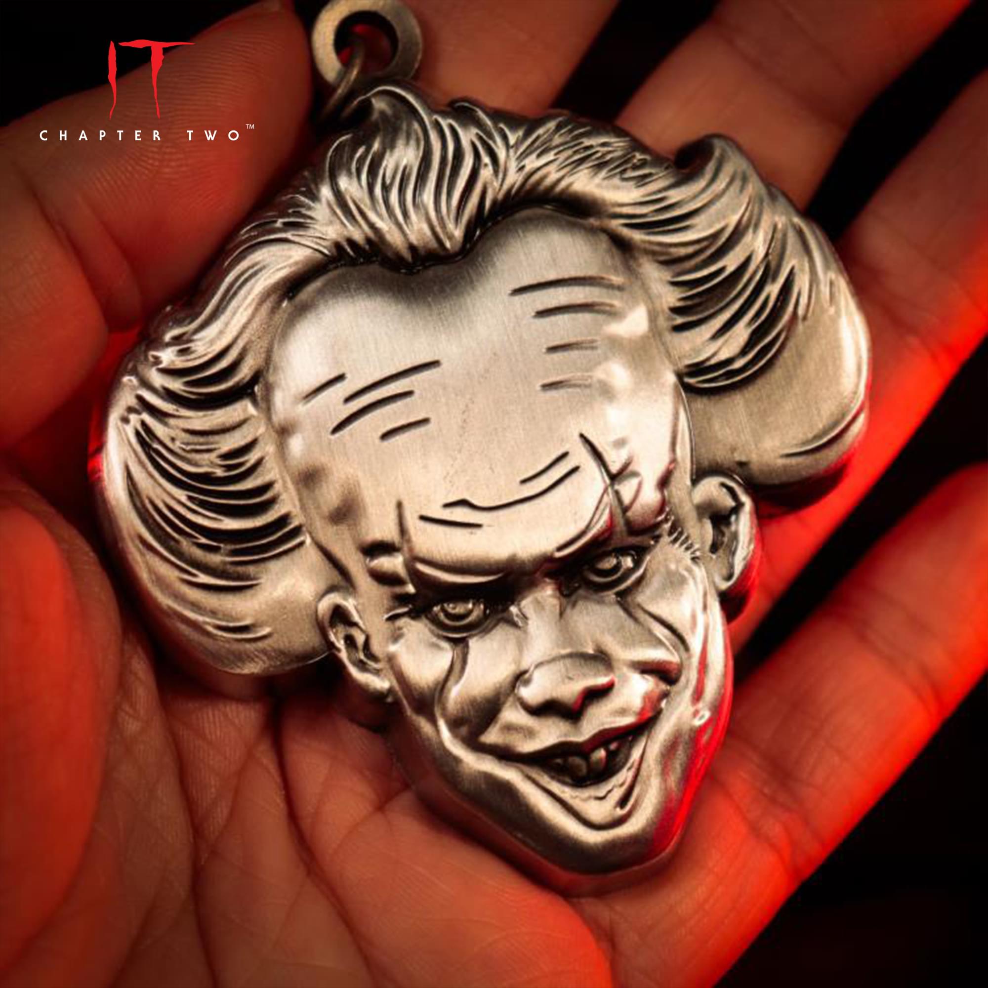 IT: Chapter Two Pennywise Face Metal Bottle Opener Keyring | 3 x 3 Inches