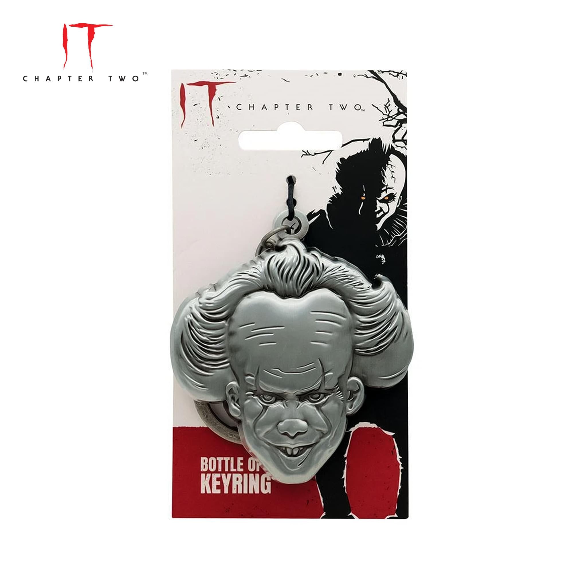 IT: Chapter Two Pennywise Face Metal Bottle Opener Keyring | 3 x 3 Inches