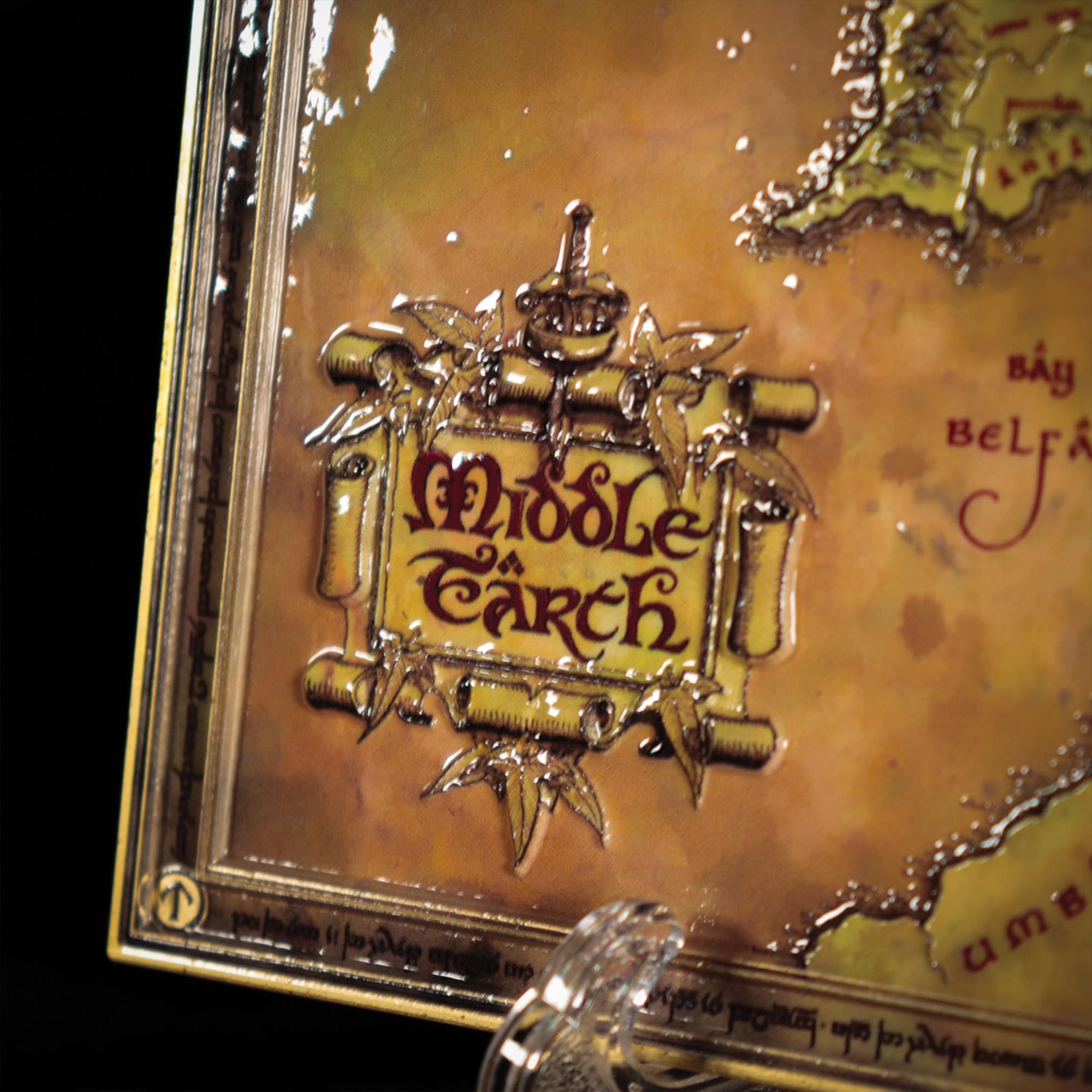 The Lord of the Rings Metal Map Replica