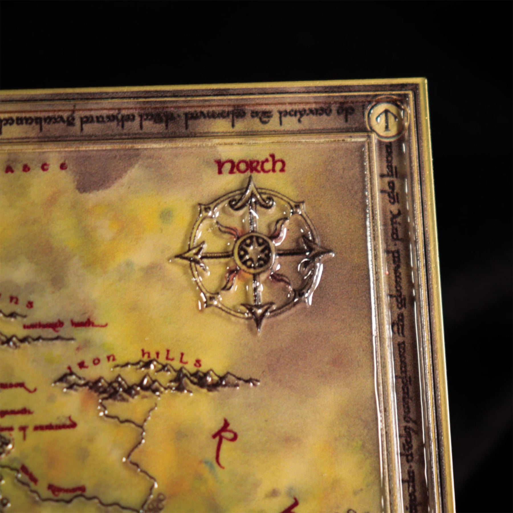 The Lord of the Rings Metal Map Replica