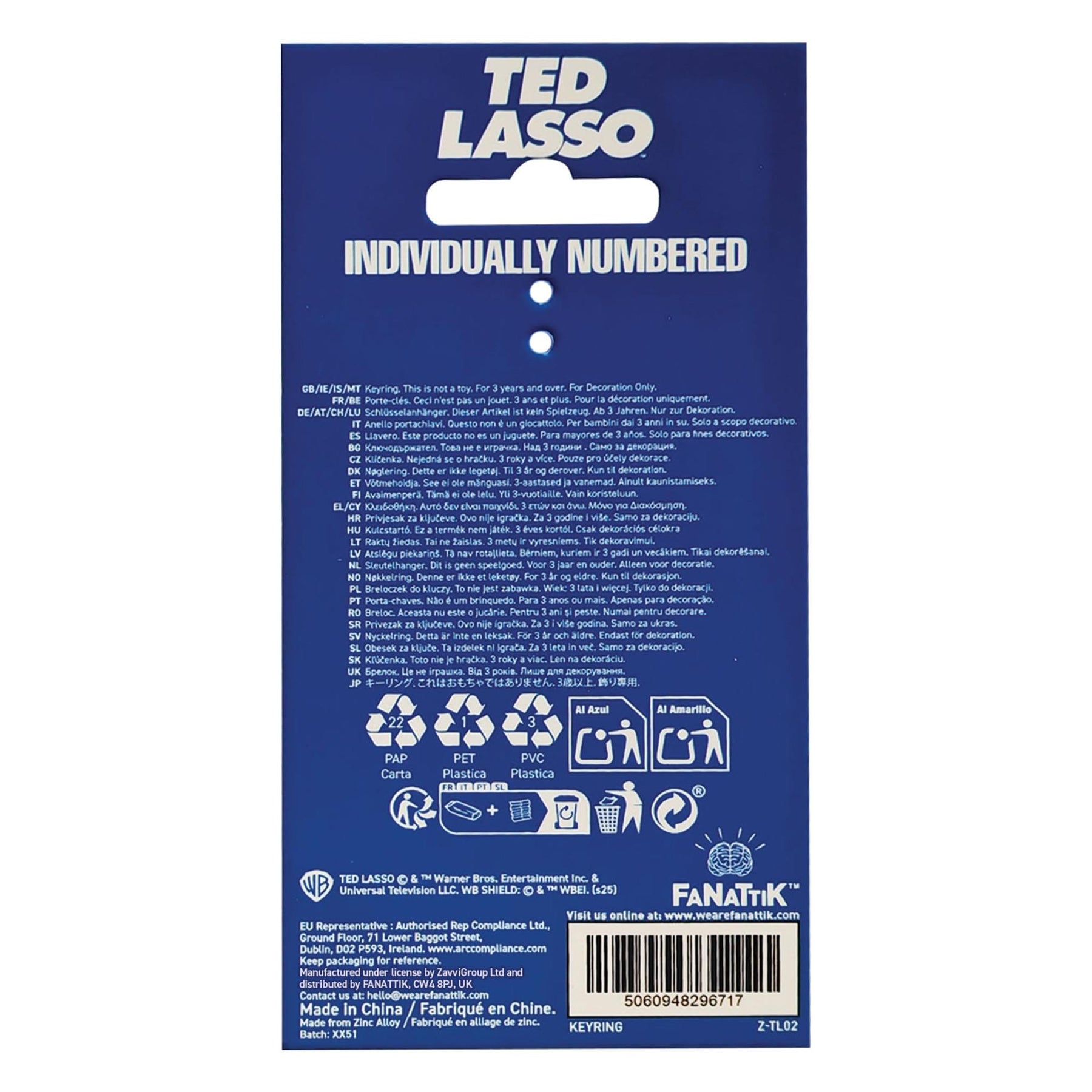 Ted Lasso Roy Kent Keyring