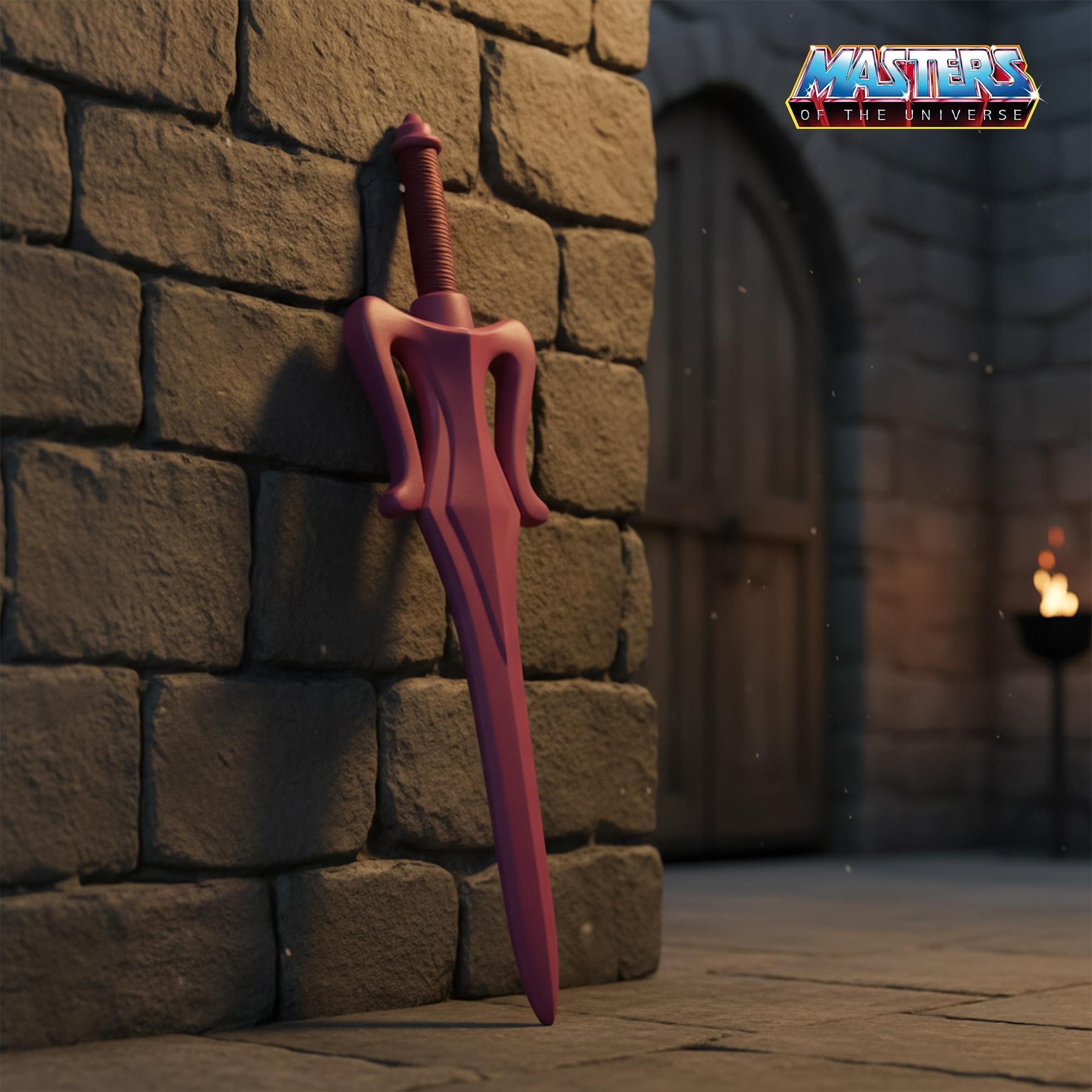 Masters Of The Universe Prince Adam (Pink) LARP Stunt Replica Sword