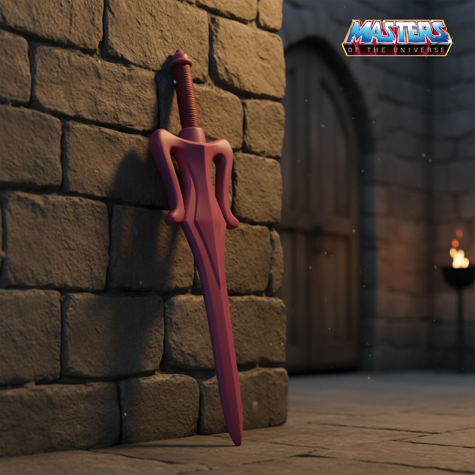 Masters Of The Universe Prince Adam (Pink) LARP Stunt Replica Sword