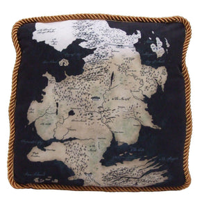 Game of Thrones Westeros Map Throw Pillow: North Map