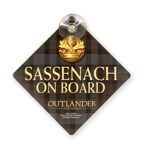 Outlander Sassenach Car Window Sign | Official Outlander Decorative Collectible