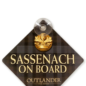 Outlander Sassenach Car Window Sign | Official Outlander Decorative Collectible