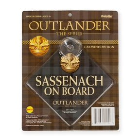Outlander Sassenach Car Window Sign | Official Outlander Decorative Collectible