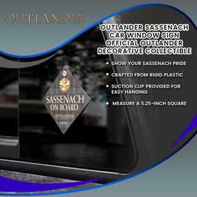 Outlander Sassenach Car Window Sign | Official Outlander Decorative Collectible