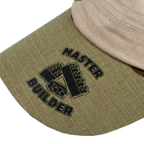 Master Builder Camo Hat | Green & Brown Cap for BRICK Fans | Adjustable Size