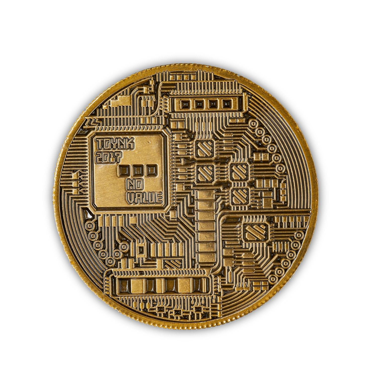 Bronze Bitcoin Commemorative Collector Physical Medallion Coin