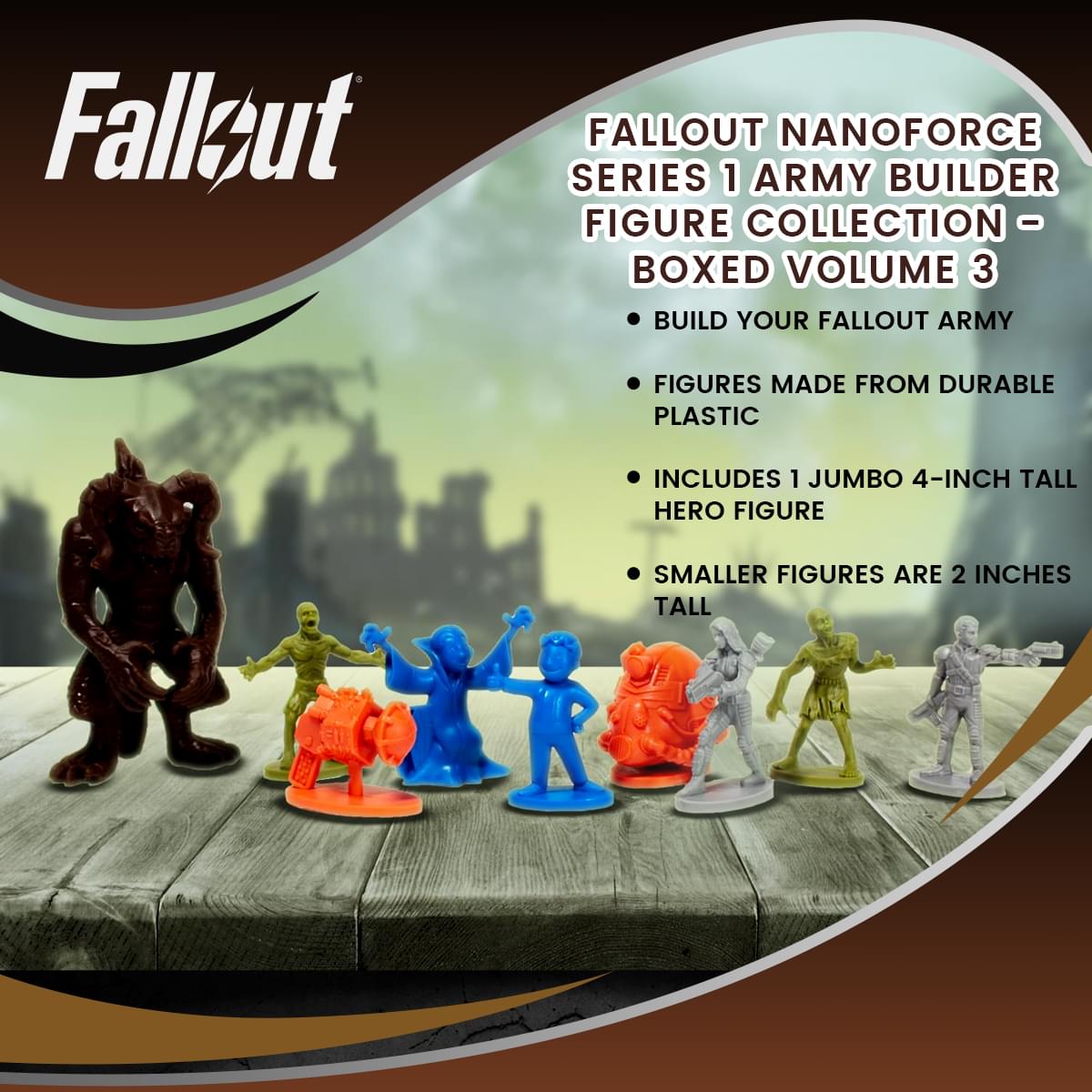 Fallout Nanoforce Series 1 Army Builder Figure Collection - Boxed Volume 3