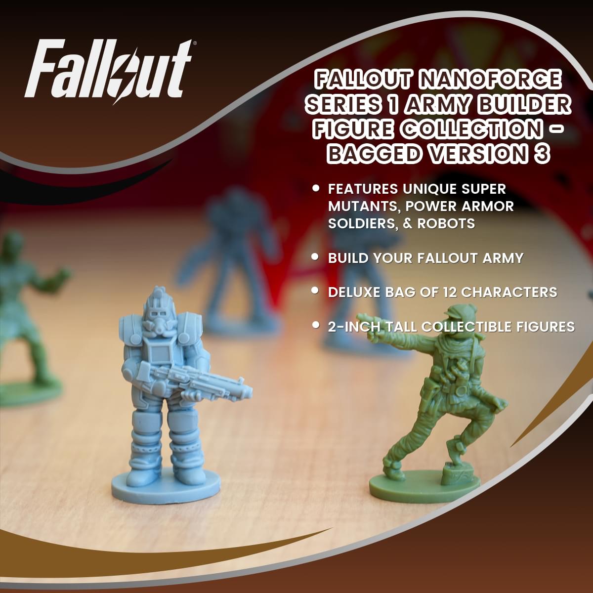 Fallout Nanoforce Series 1 Army Builder Figure Collection - Bagged Version 3