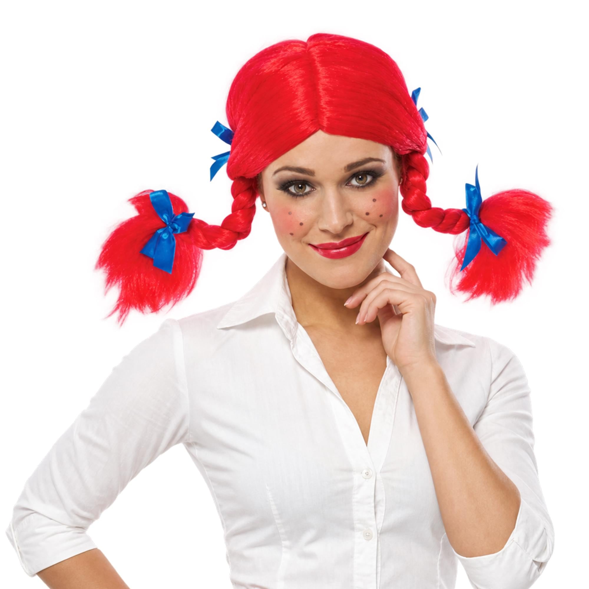 Spunky Braided Pigtail Adult Costume Wig | One Size