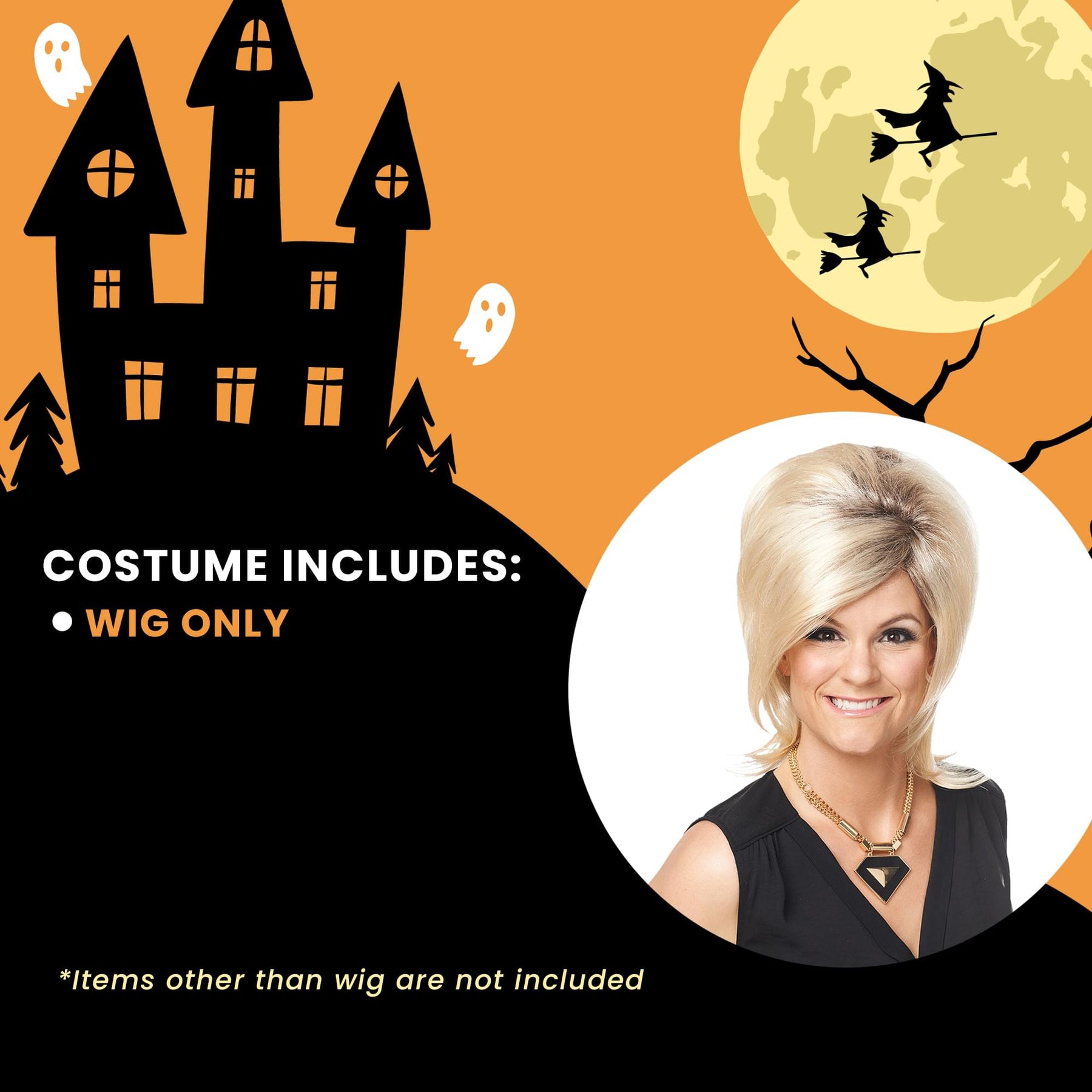 Sassy Psychic Mix Blonde Adult Costume Wig