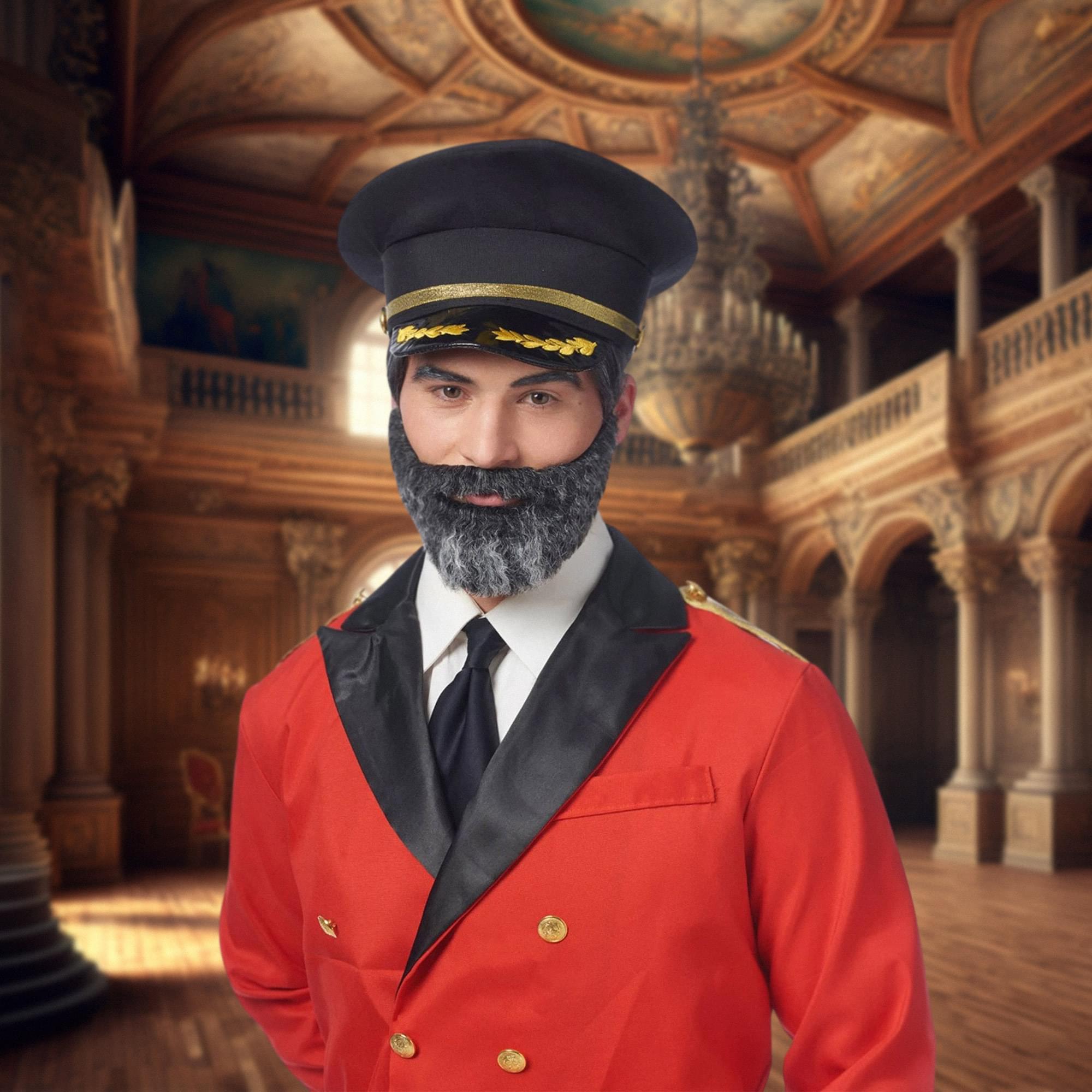 Captain Obvious Moustache and Beard Adult Costume Accessory Set