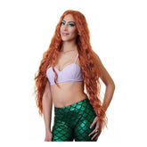 Mermaid Adult Natural Red Costume Wig