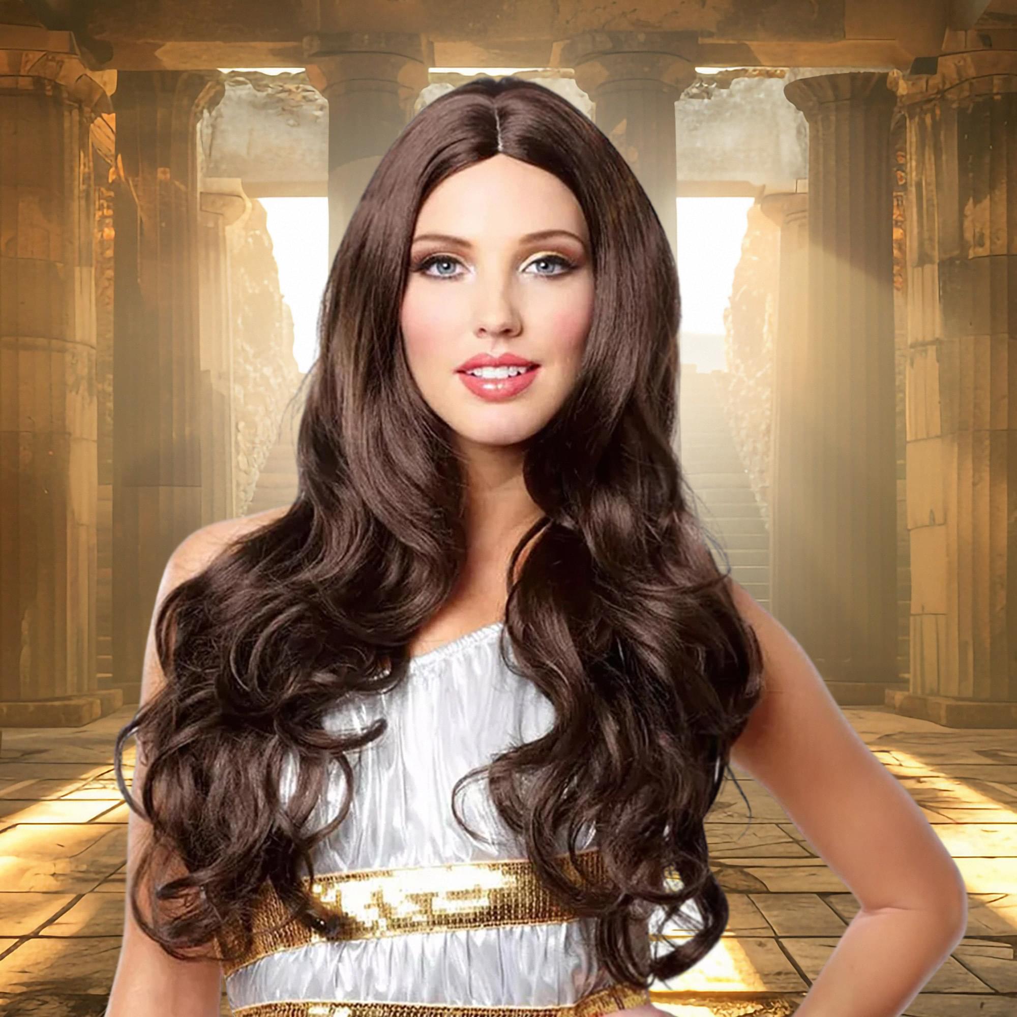 Goddess Adult Brown Costume Wig