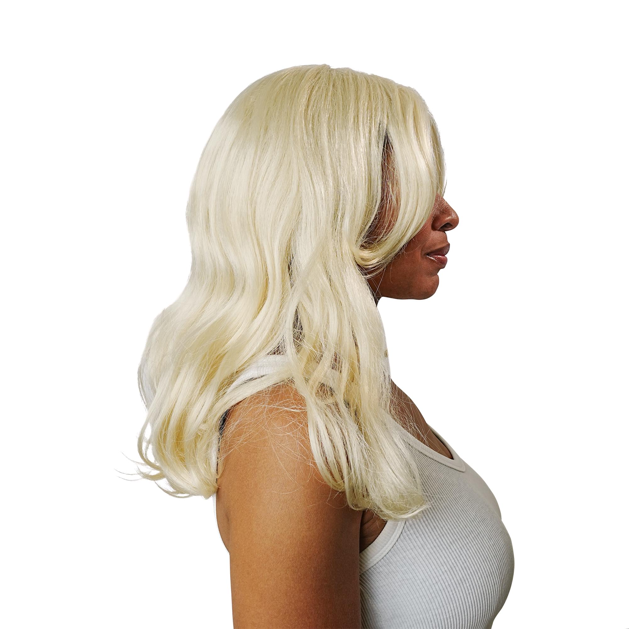 Blonde 70s Feathered Adult Costume Wig | One Size