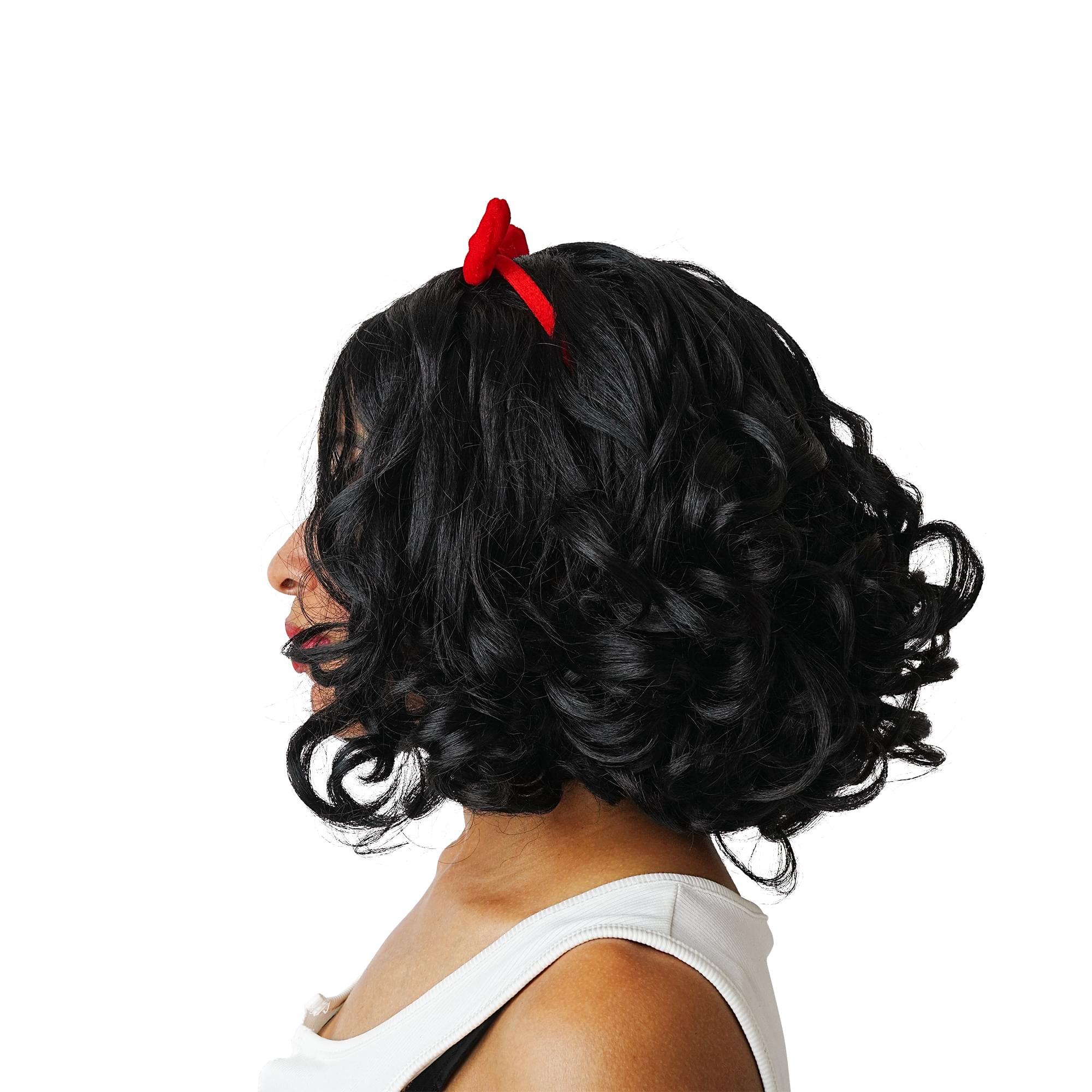 Black Snow White-Inspired Adult Costume Wig | One Size