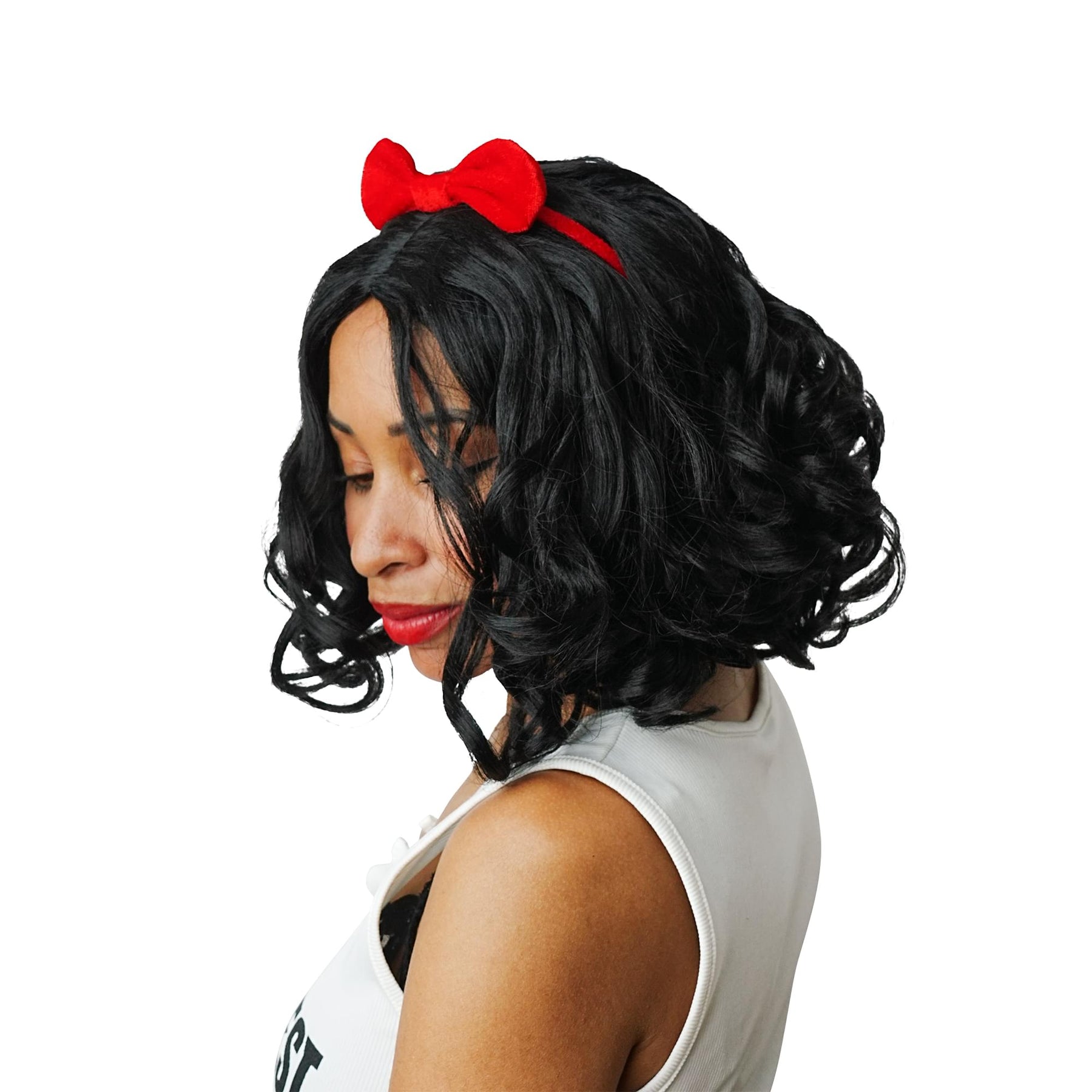 Black Snow White-Inspired Adult Costume Wig | One Size