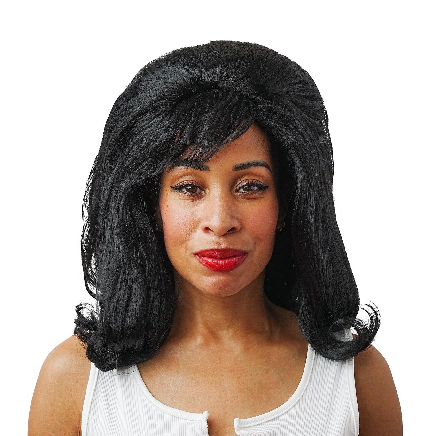 Black Priscilla Adult Costume Wig | One Size