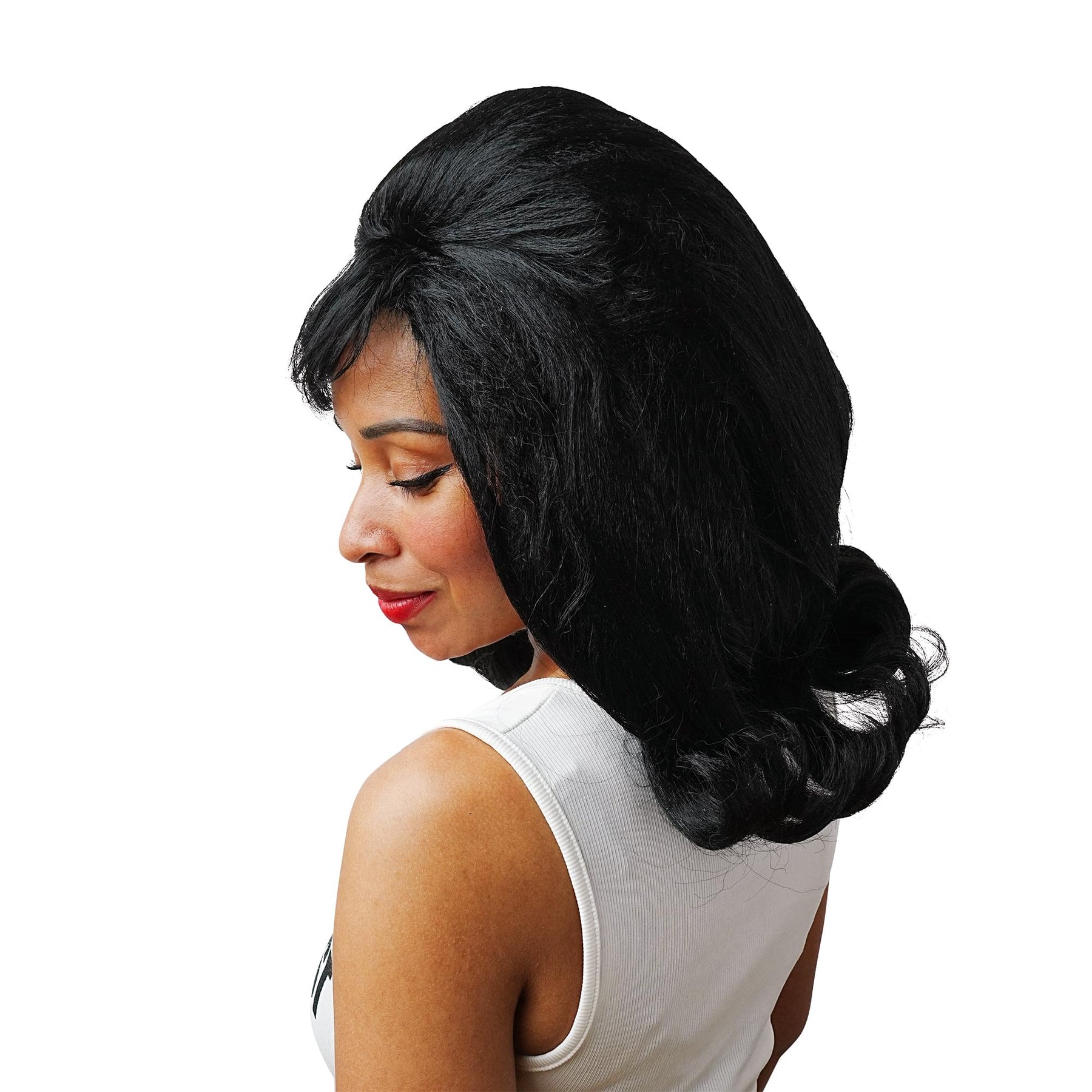 Black Priscilla Adult Costume Wig | One Size
