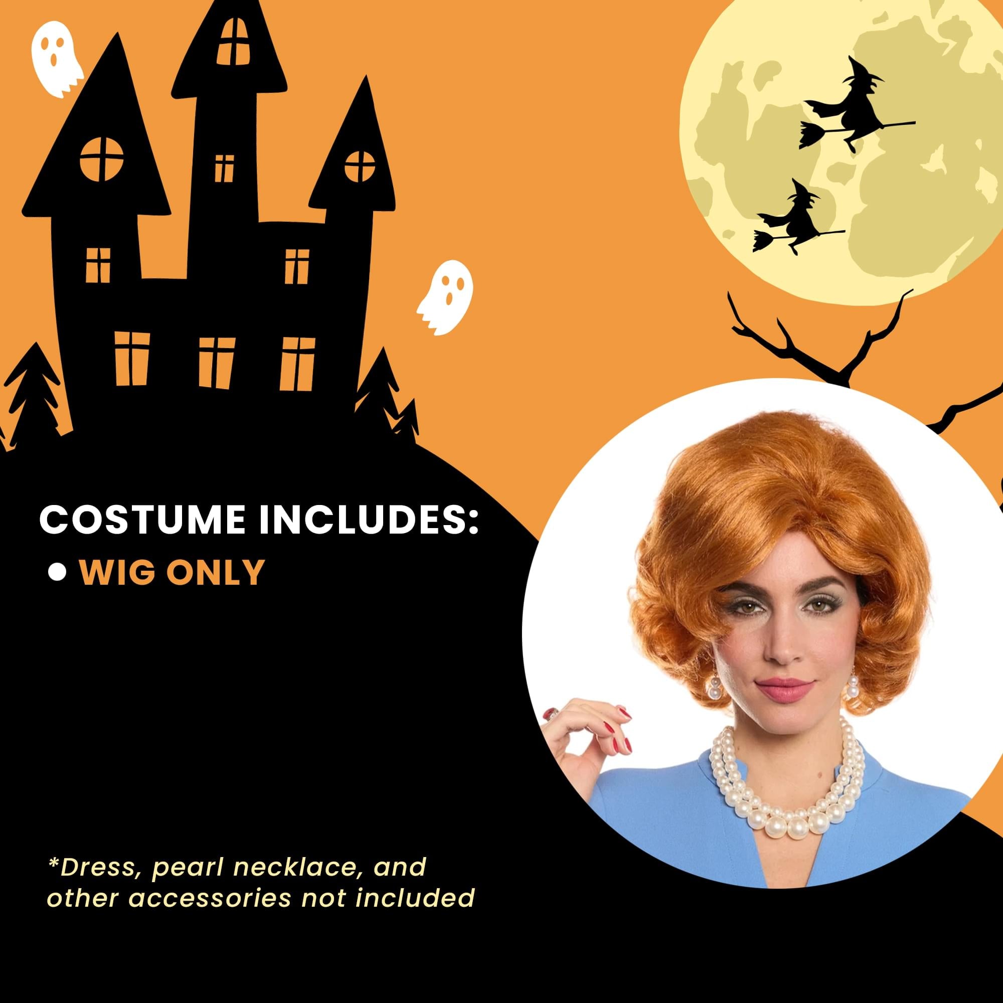 High Society Natural Red Adult Costume Wig | One Size