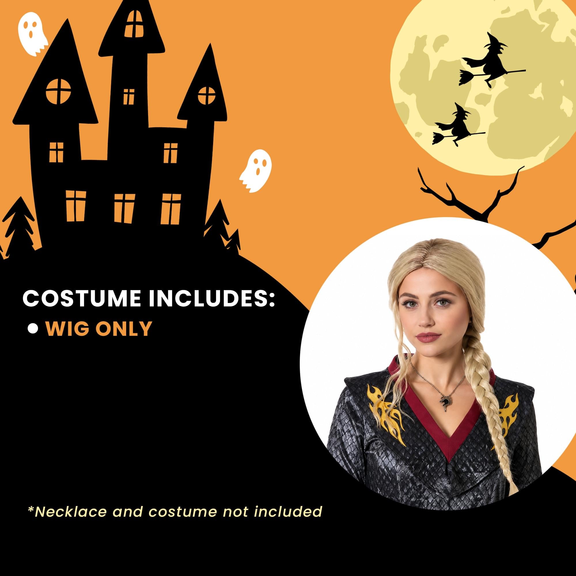 Commander Mixed Blonde Adult Costume Wig | One Size