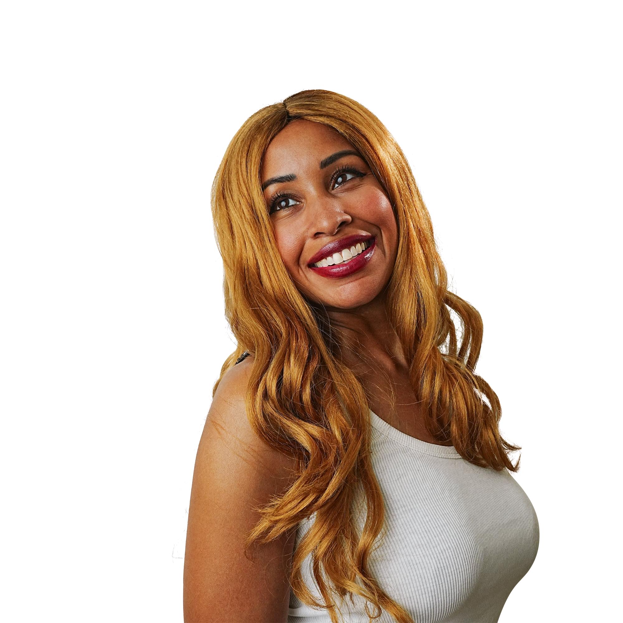 Lindsay Copper Adult Costume Wig | One Size