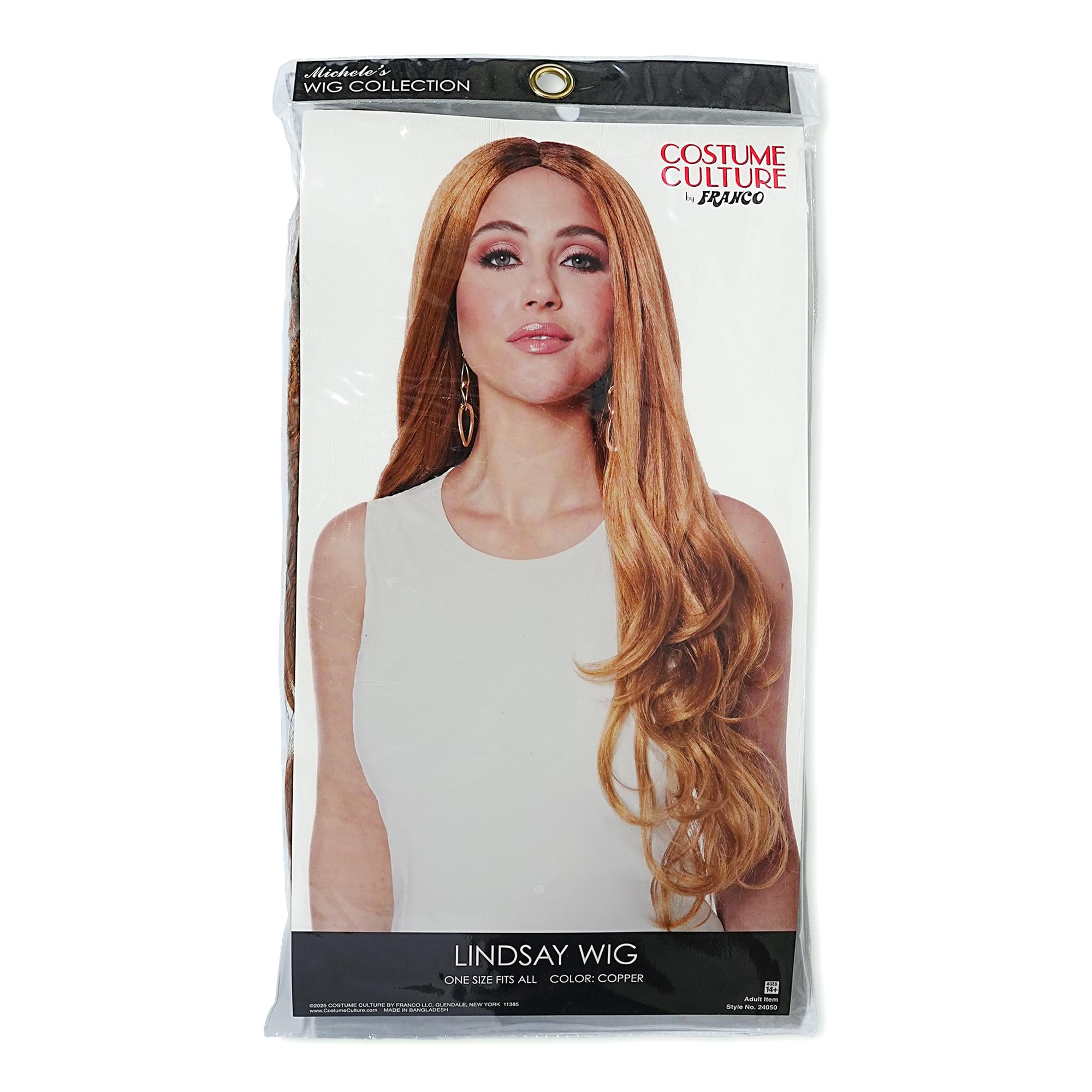 Lindsay Copper Adult Costume Wig | One Size