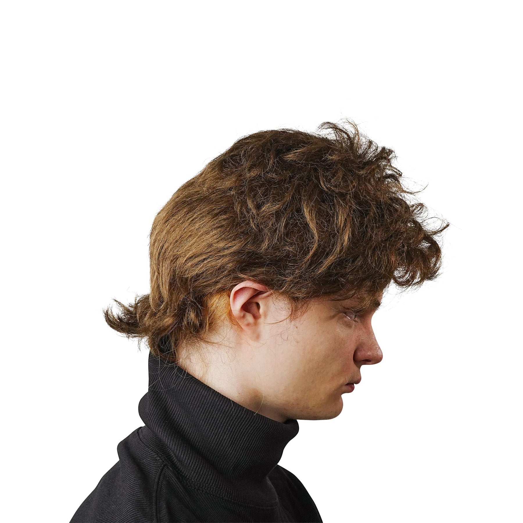 Light Brown Biker Boy Adult Costume Wig | One Size