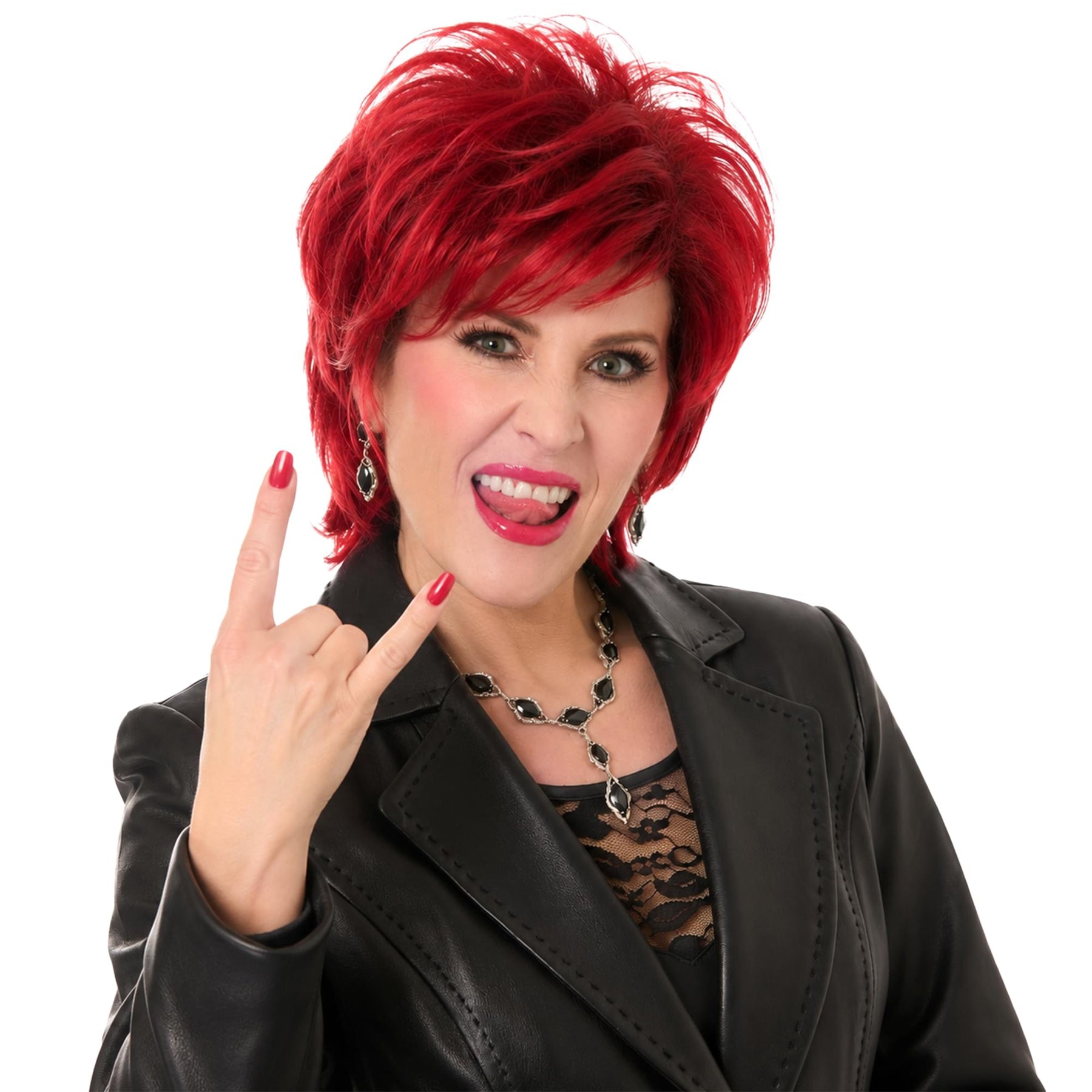 Princess Of Darkness Red Adult Costume Wig