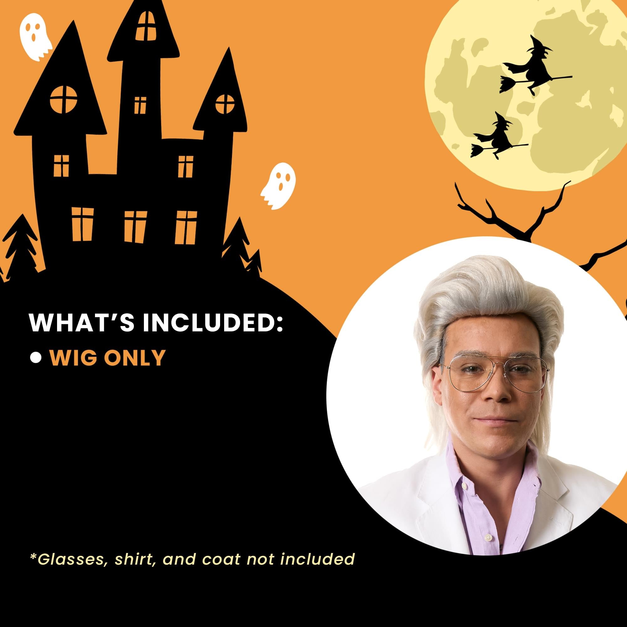 Walter White and Grey Adult Costume Wig