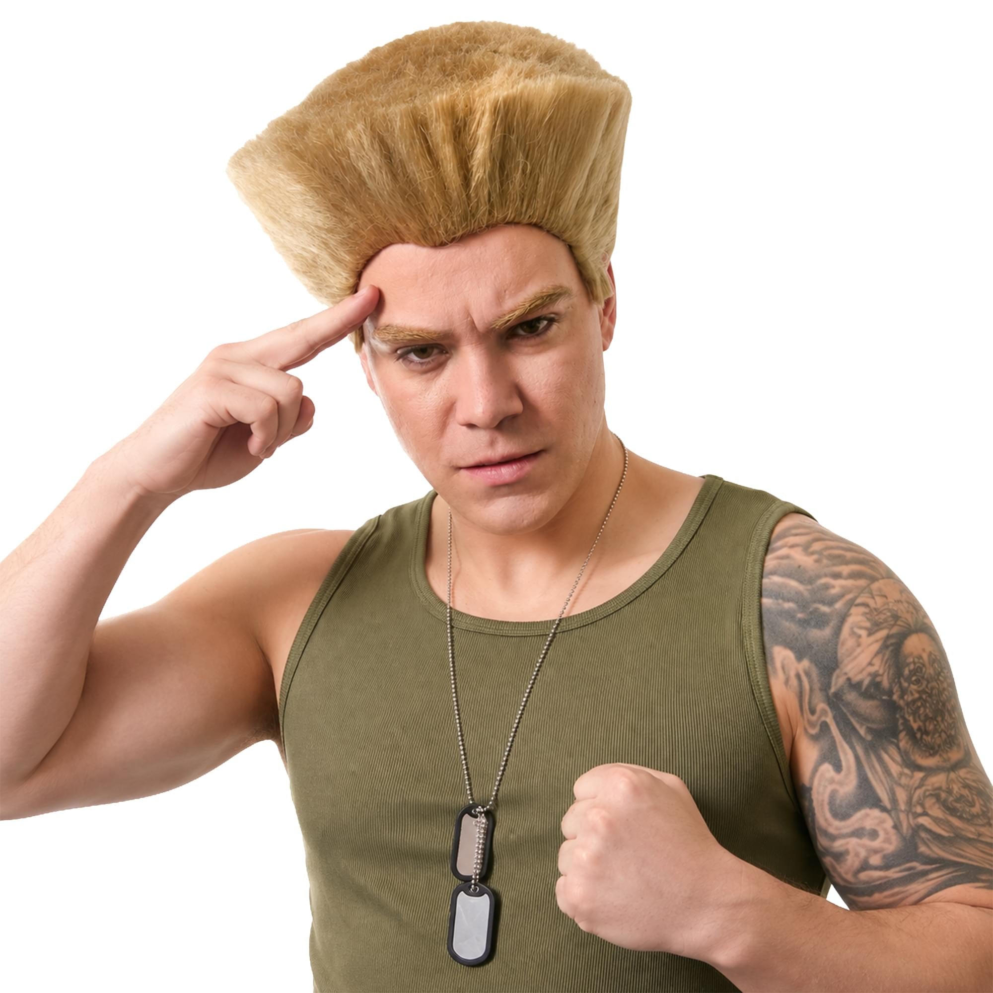 The Soldier Blonde Adult Costume Wig