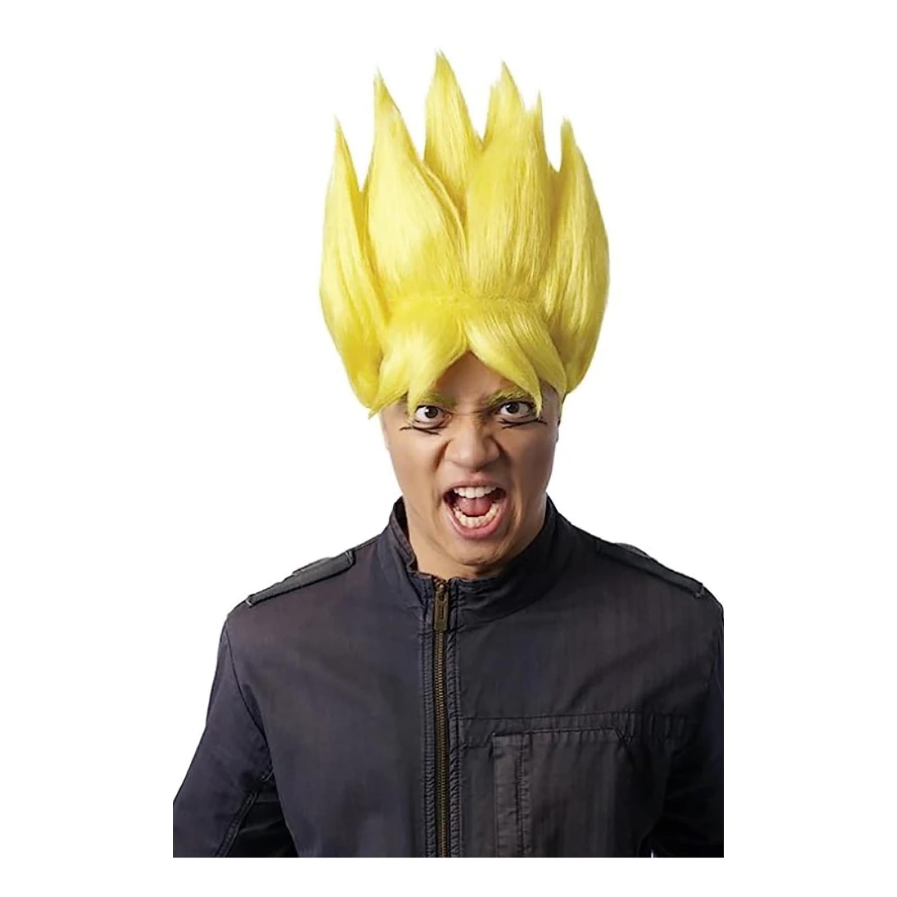 Anime Warrior Adult Yellow Costume Wig