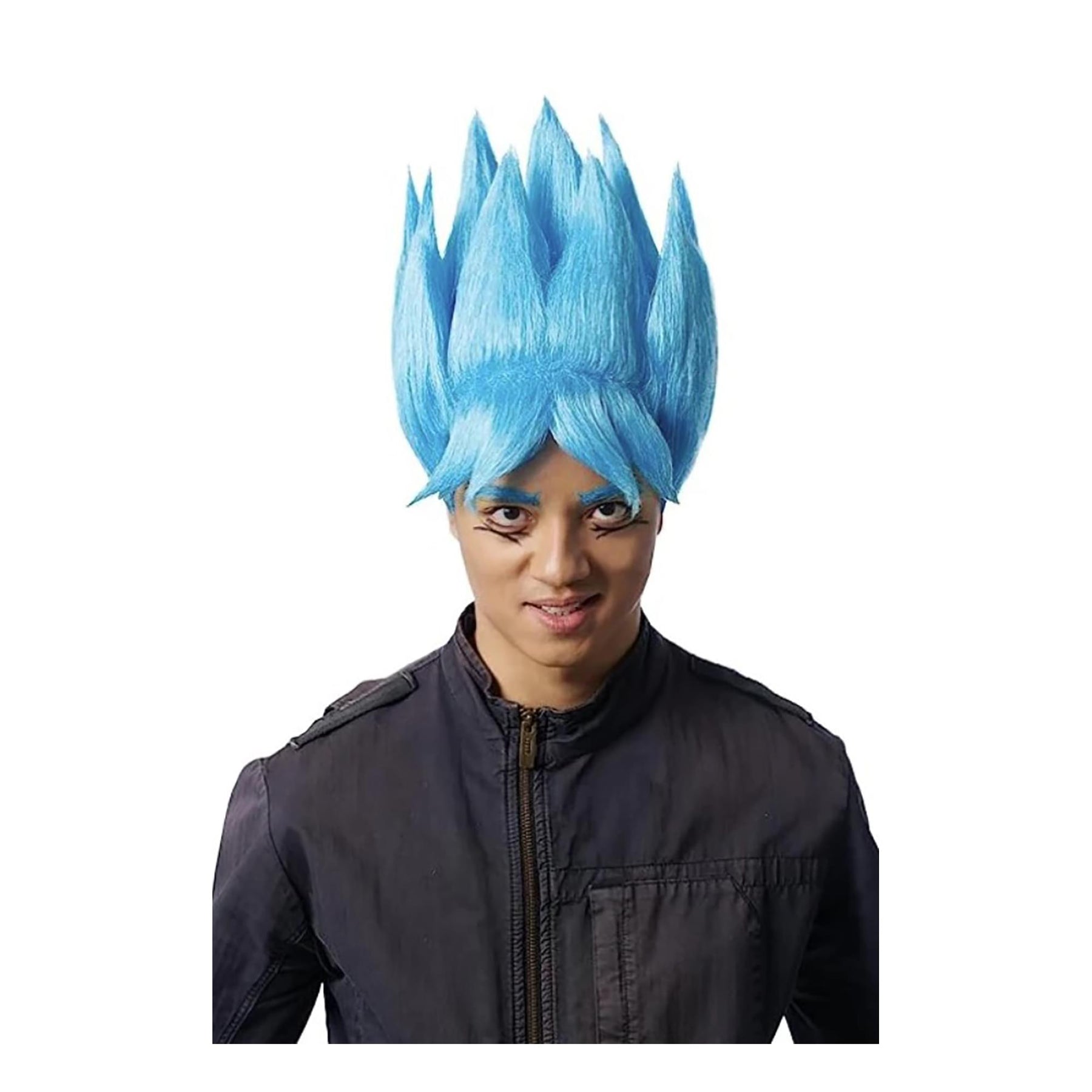 Anime Warrior Adult Blue Costume Wig