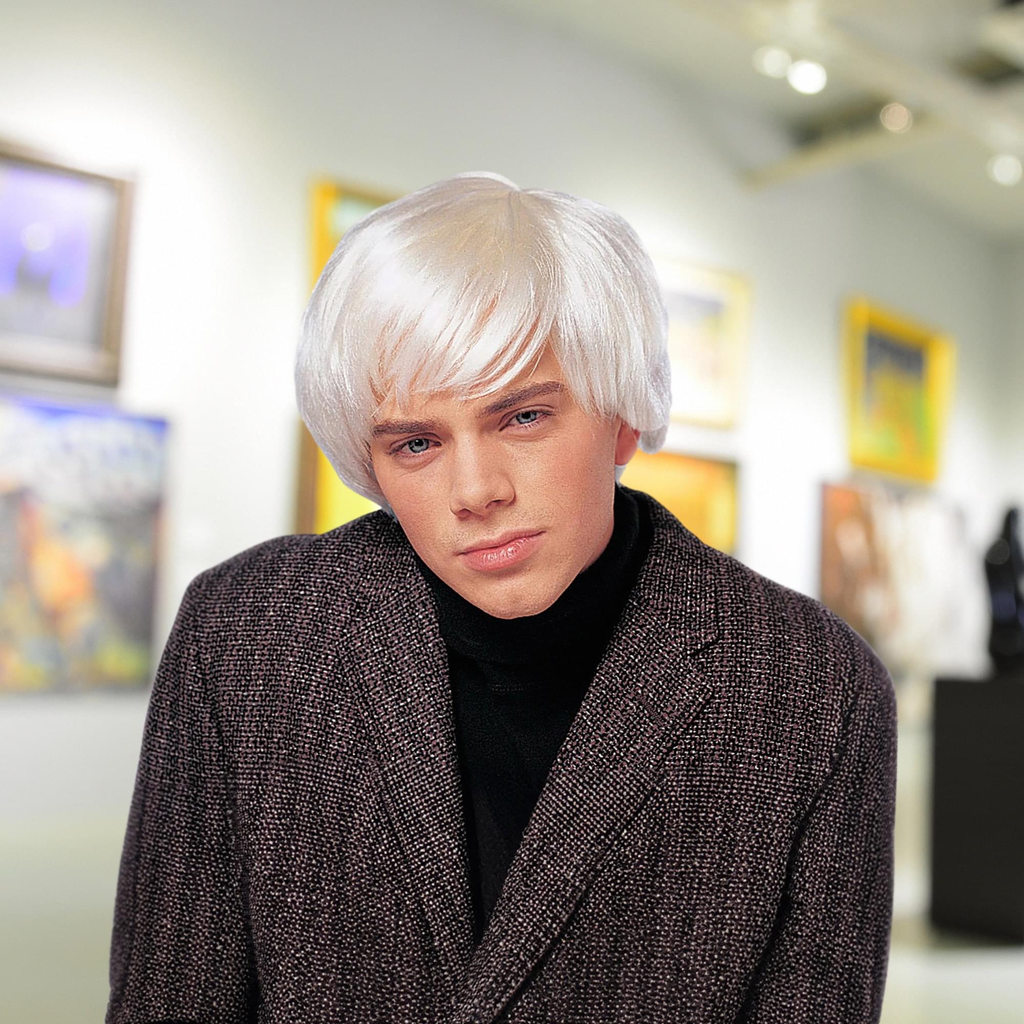 Artist Men's Costume Wig - Platinum
