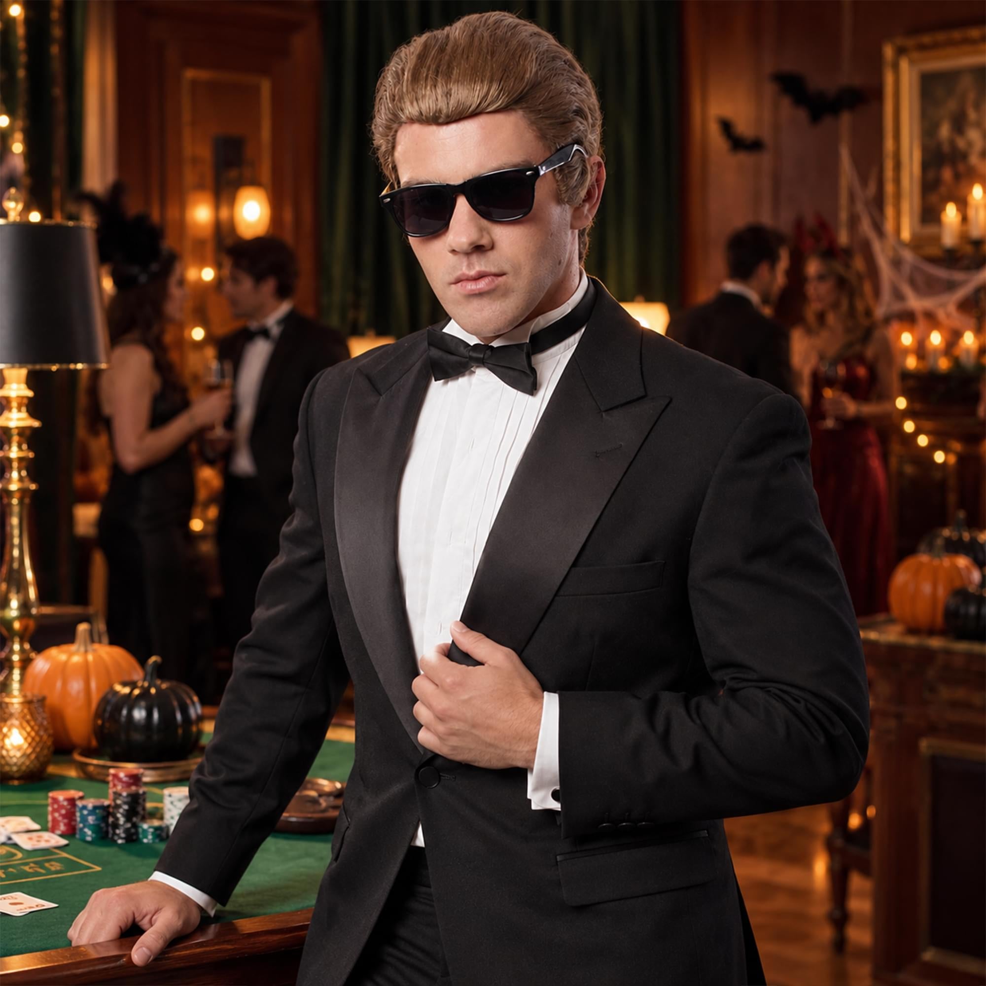 High Roller Brown Adult Costume Wig | One Size
