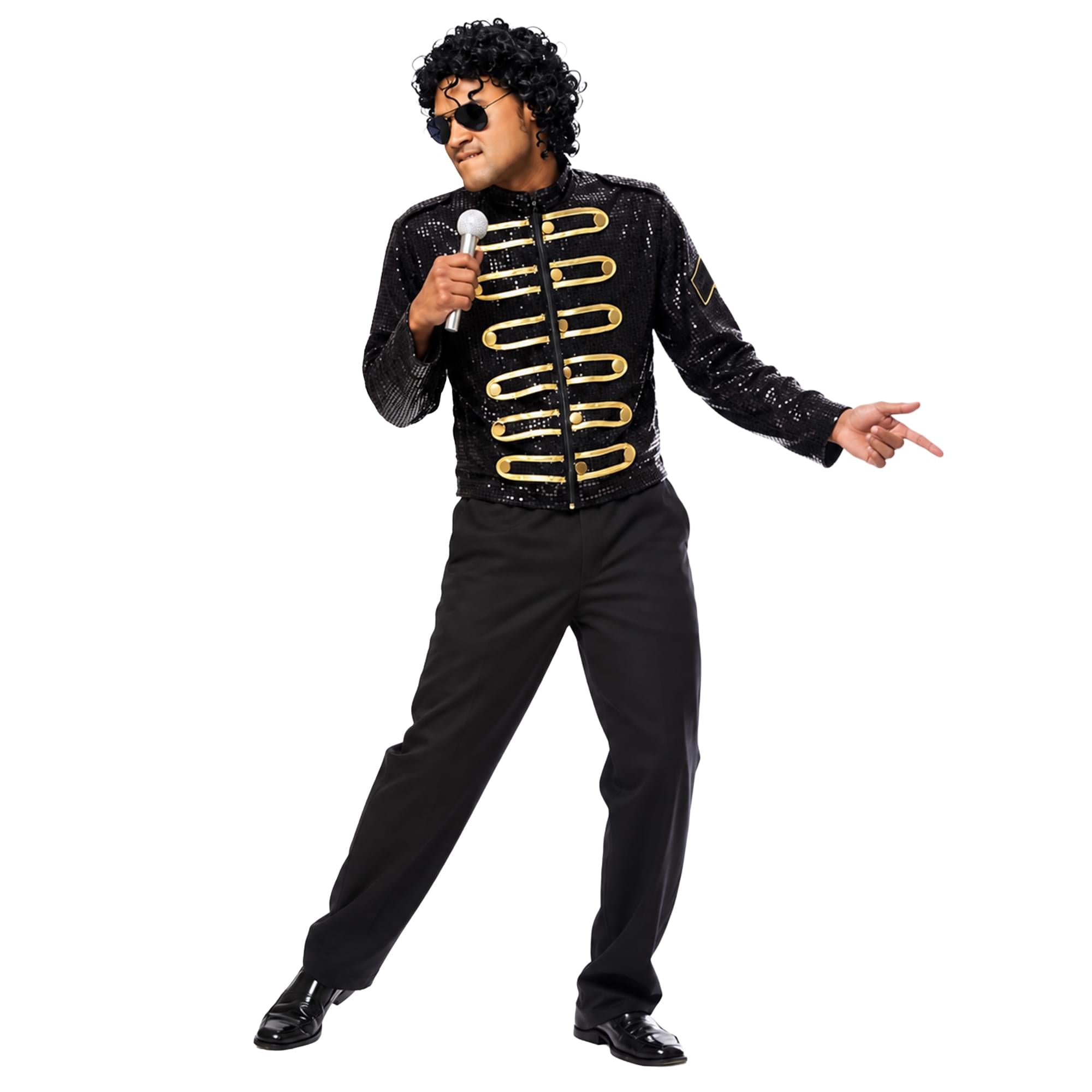 King Of Pop Sequin Jacket Adult Costume