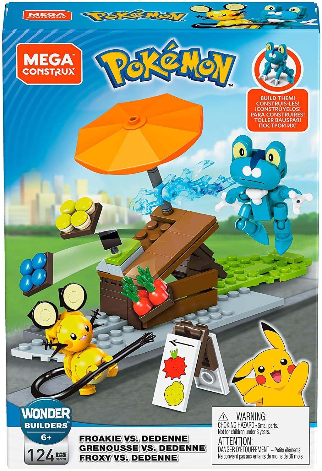 Pokemon Froakie vs. Dedenne Mega Construx Set