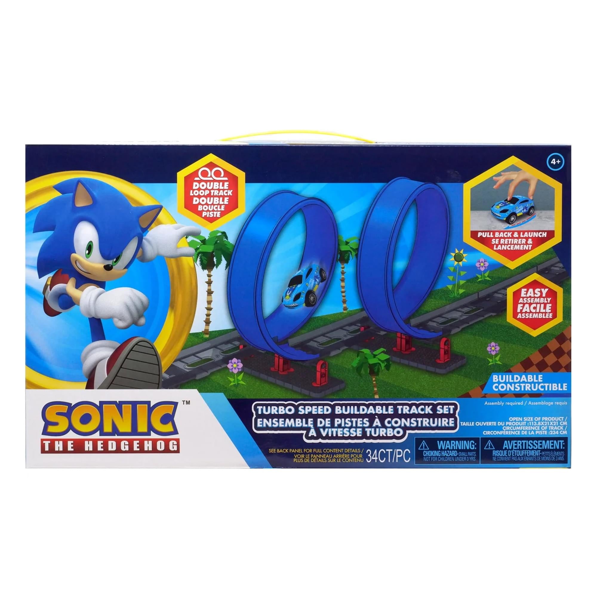 Sonic The Hedgehog Turbo Speed Double Loop Buildable Track Set