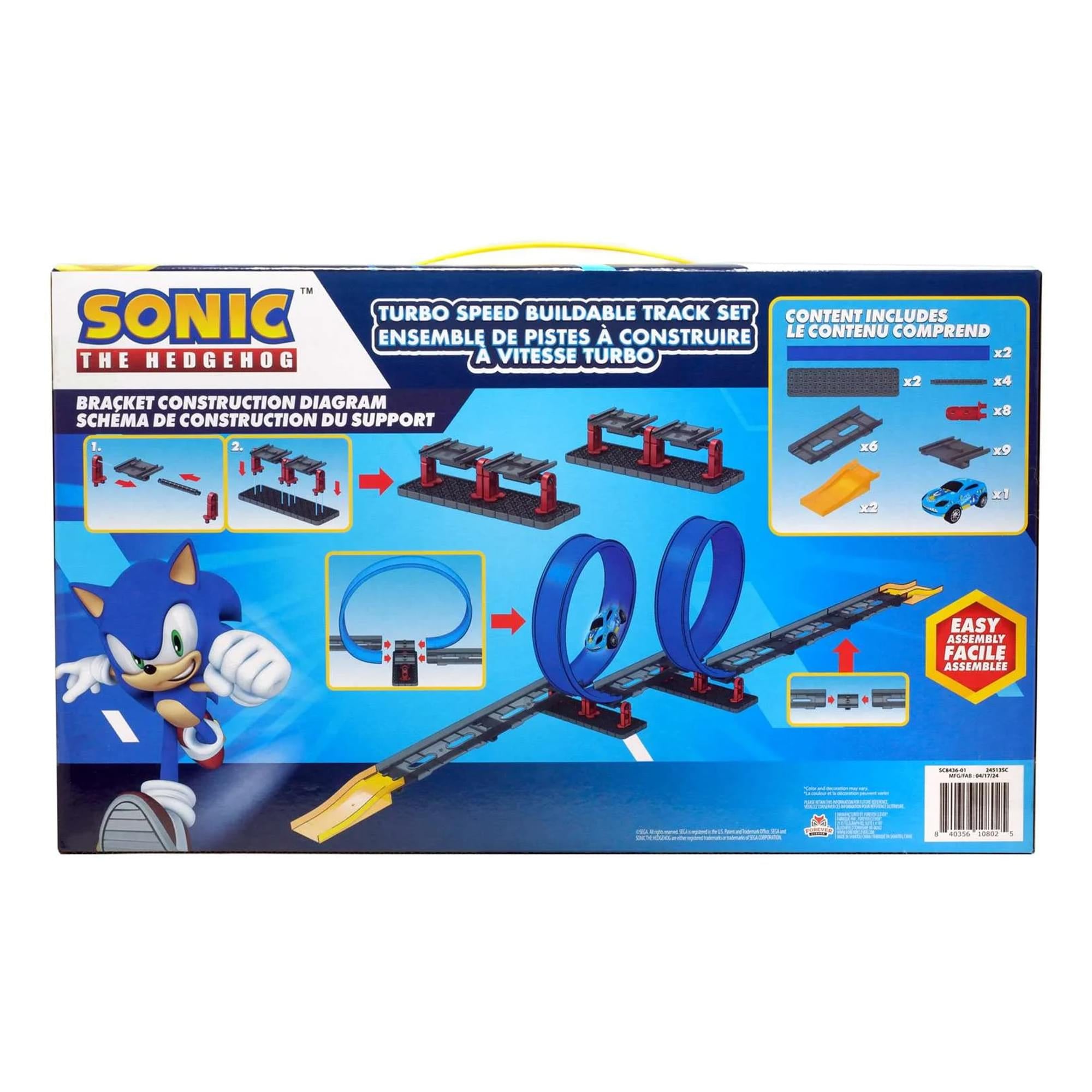 Sonic The Hedgehog Turbo Speed Double Loop Buildable Track Set