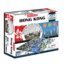 4D Cityscape History Over Time Puzzle: Hong Kong