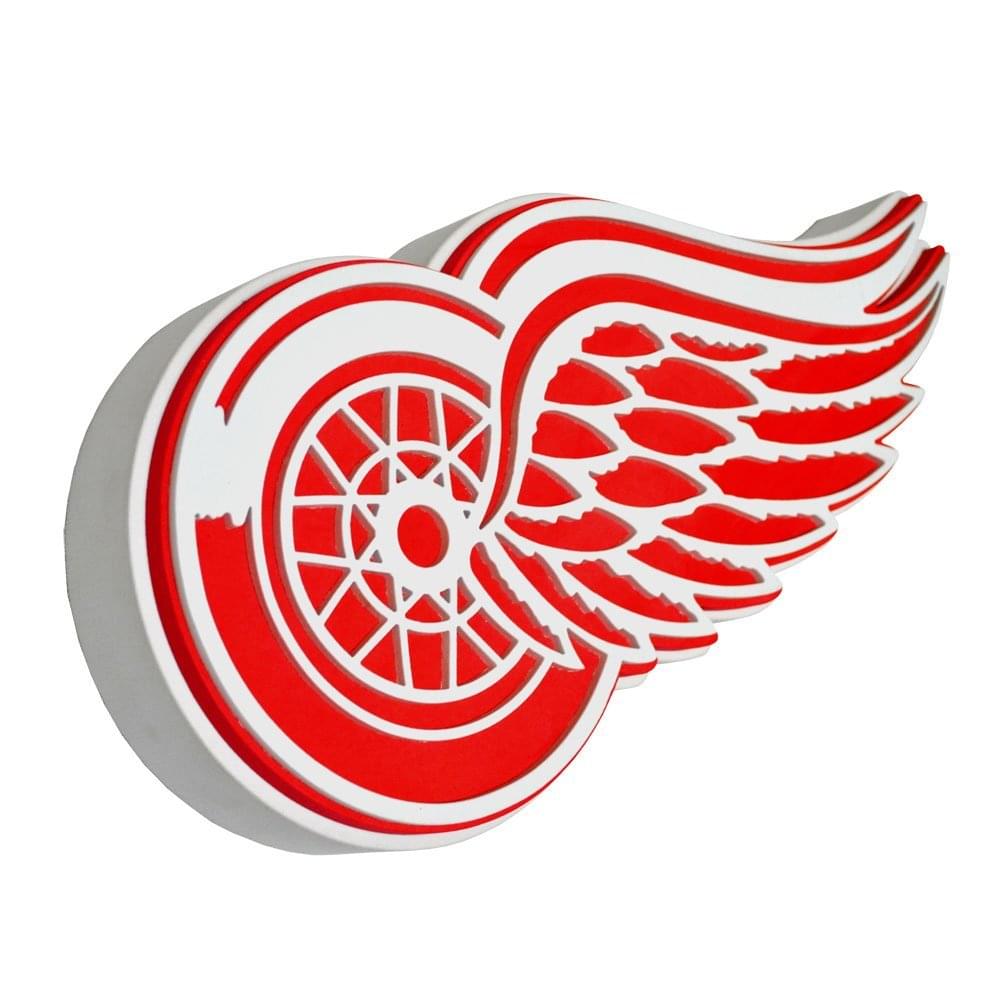 NHL 3D Foam Logo 18" Wall Display: Detroit Redwings