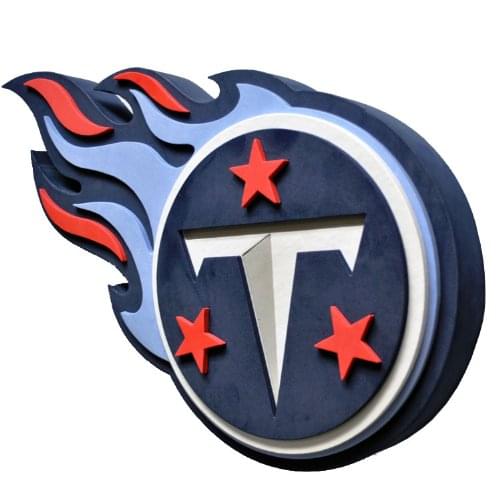 NFL 3D Foam Logo 18" Wall Display: Tennessee Titans
